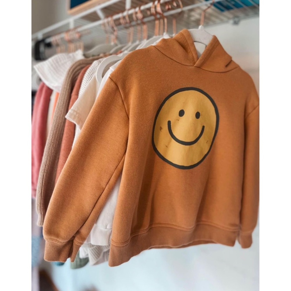 2T • Gender Neutral Distressed Smiley Hoodie by Lauren Conrad